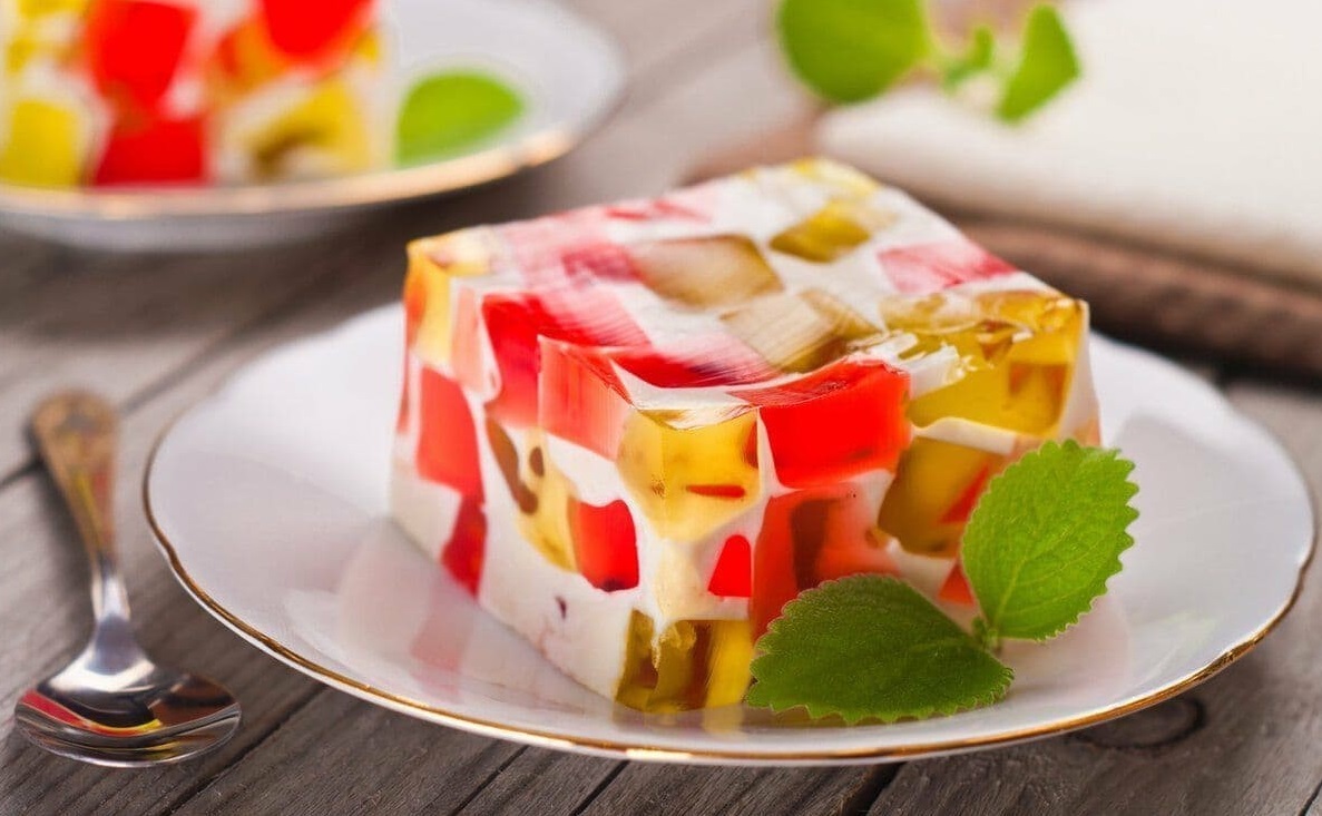 ژله خرده شیشه با بستنی
