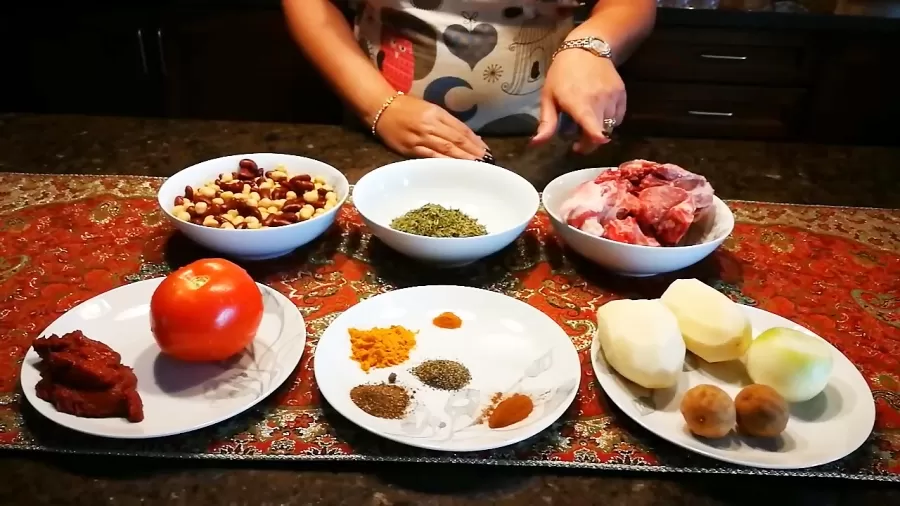 مواد لازم برای تهیه آبگوشت 