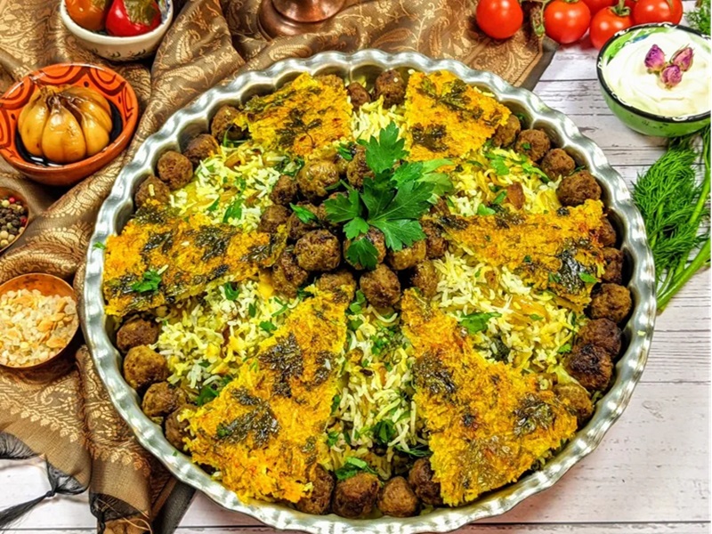 طرز تهیه کلم پلو شیرازی اصل