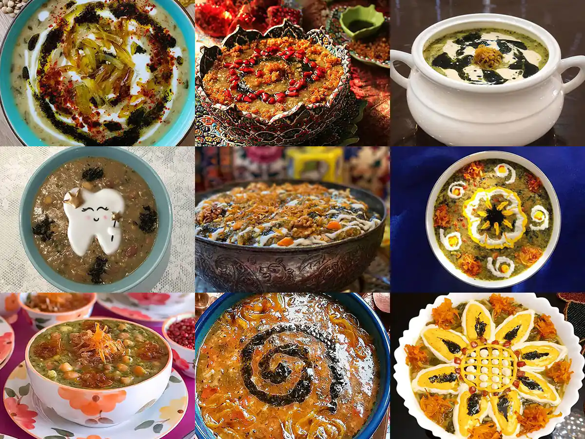 انواع آش های زمستانی