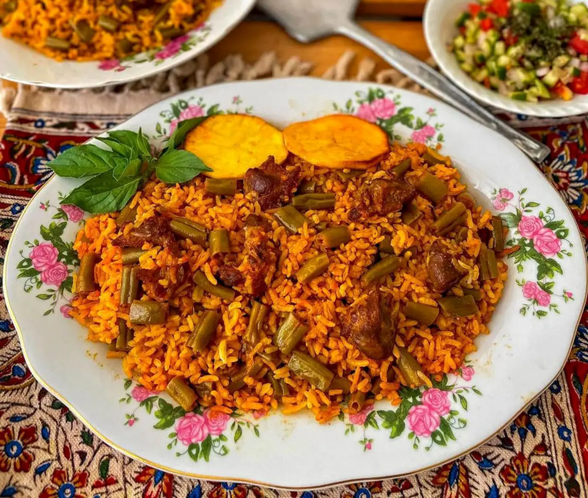 مواد لازم برای تهیه لوبیا پلو