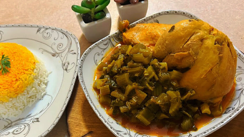 خورشت کرفس با مرغ ؛ جا افتاده و مجلسی