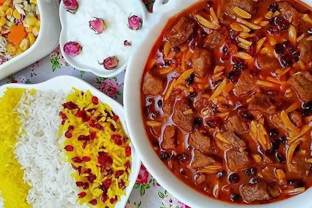 طرز تهیه خورشت خلال کرمانشاهی مجلسی