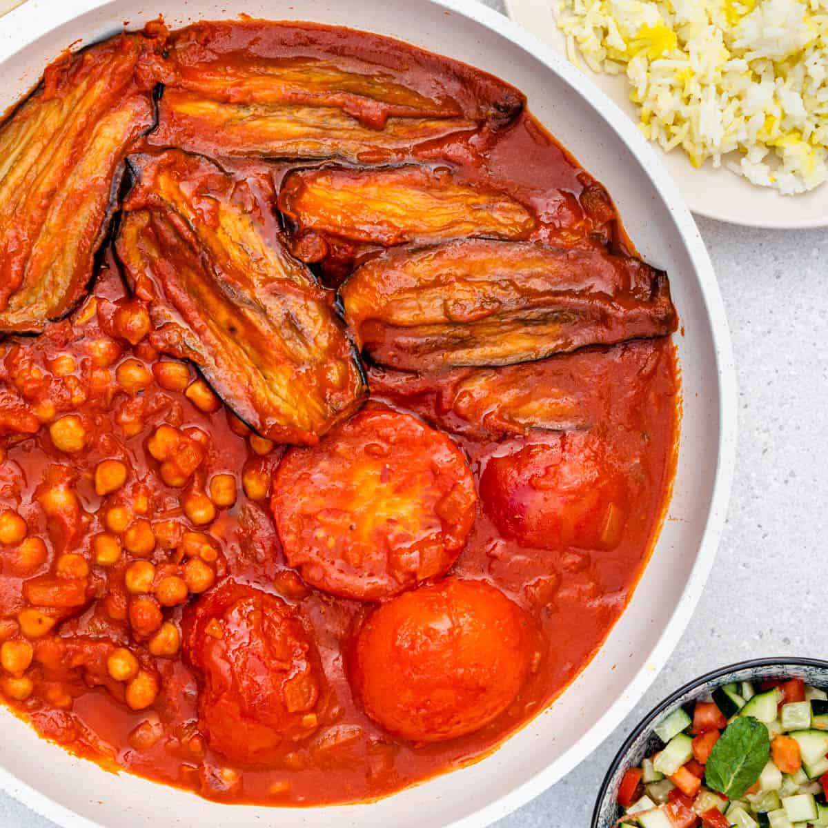 طرز تهیه خورشت بادمجان بدون گوشت