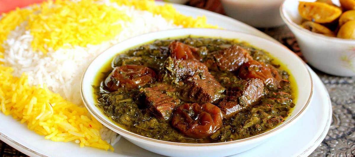 خورشت اسفناج وگشنیز