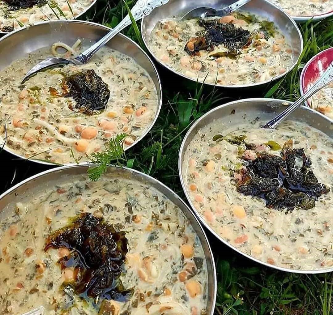 طرز تهیه آش دوغ  شمالی