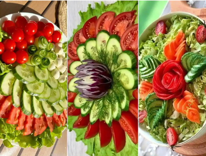 تزیین سالاد برای مهمانی
