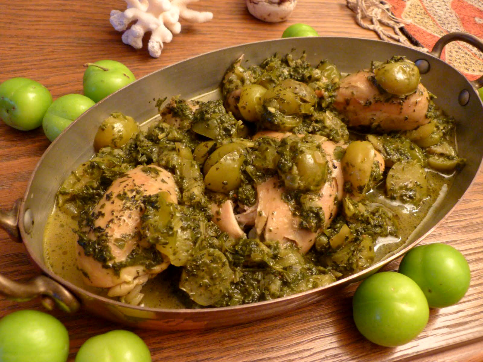 مواد لازم خورشت گوجه سبز مازندرانی