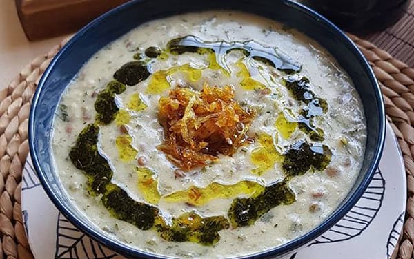 مواد لازم آش دوغ  شمالی