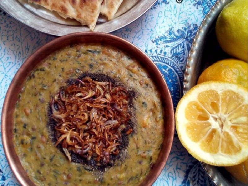 آش سبزی ساده شیرازی