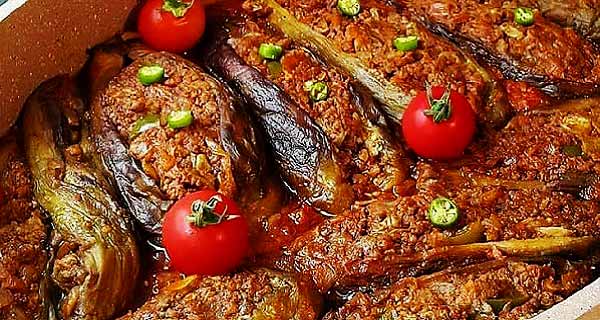 بادمجان شکم پر رژیمی