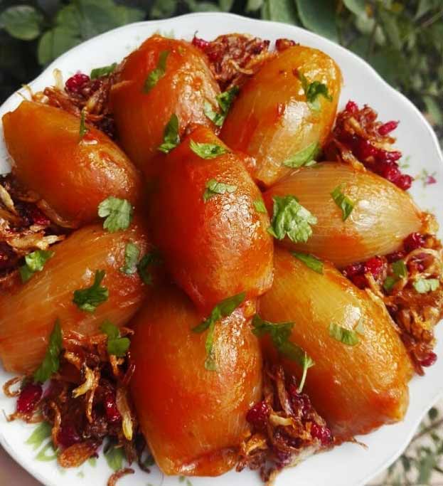 مواد مورد نیاز دلمه پیاز