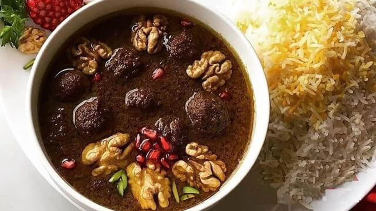 خورشت فسنجان برای  10 نفر