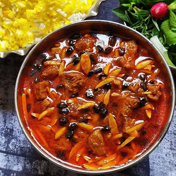  مواد لازم خورشت خلال کرمانشاهی