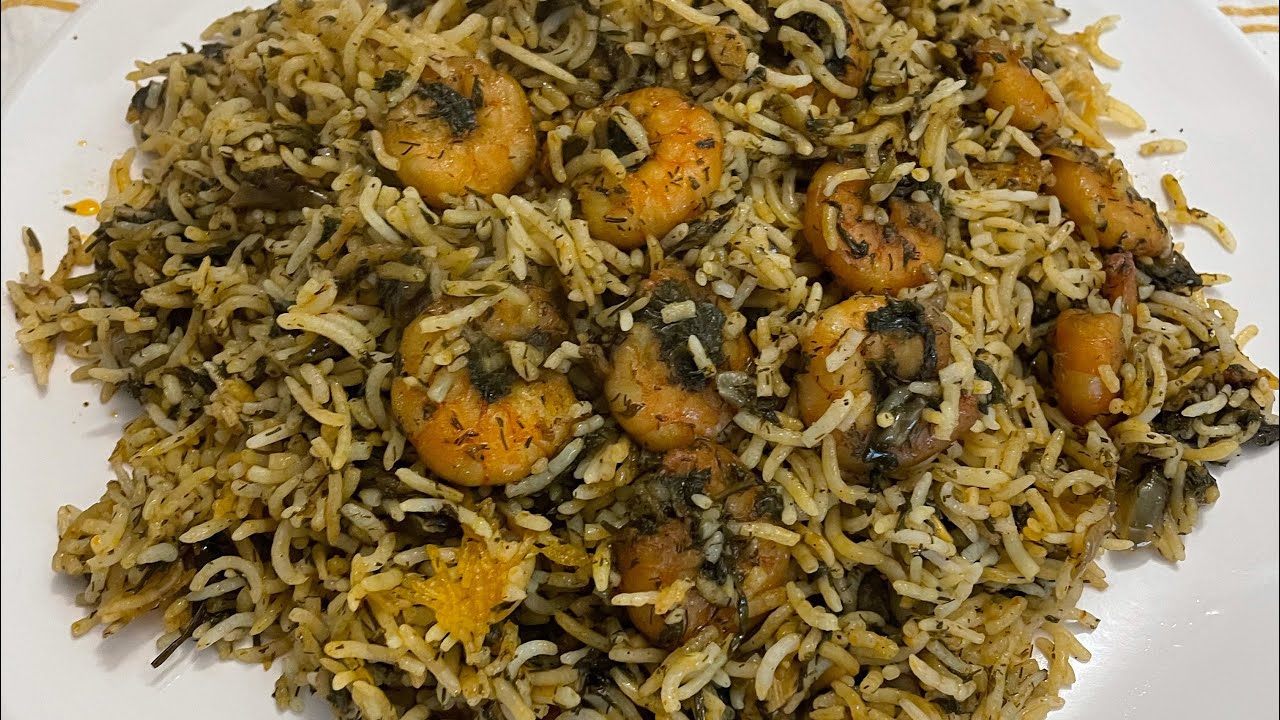 طرز تهیه پلو مخلوط پلو میگو