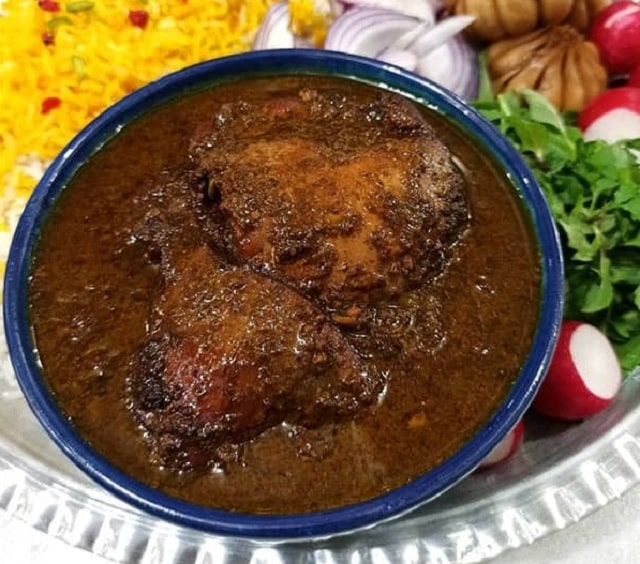 خورشت فسنجان برای 4 نفر