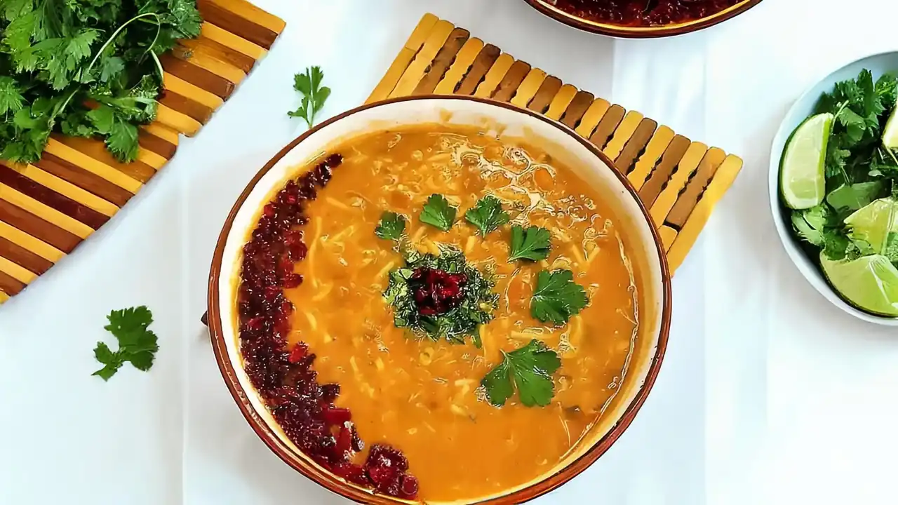 سوپ ورمیشل با گوشت چرخ کرده