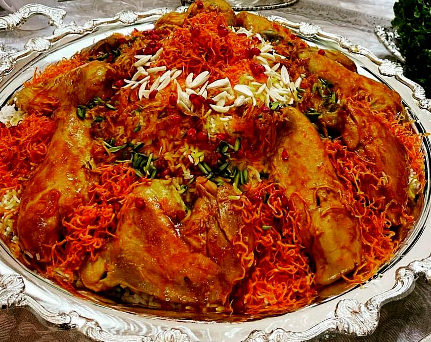 زرشک پلو با مرغ