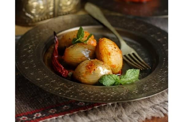 دلمه پیاز بدون گوشت
