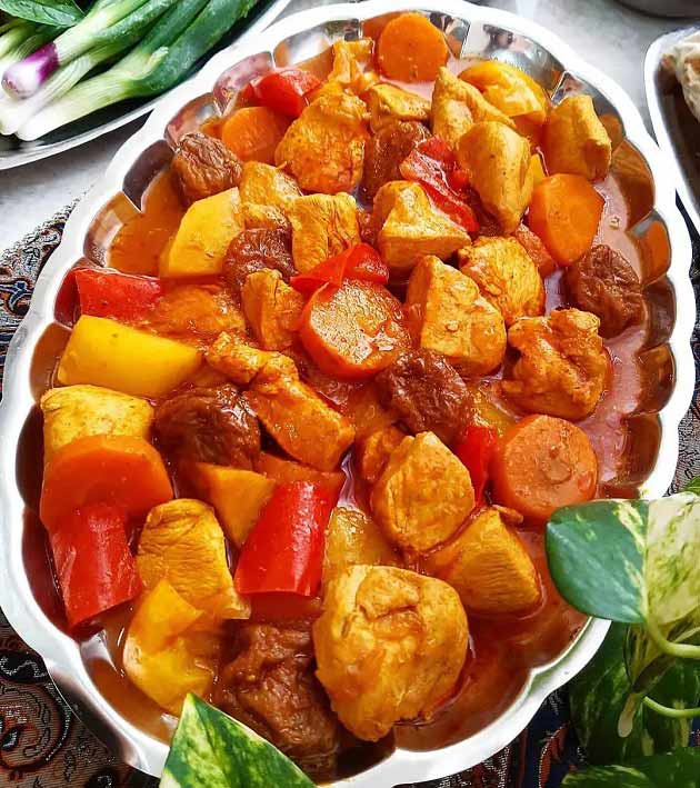 دستور پخت تاس کباب مرغ