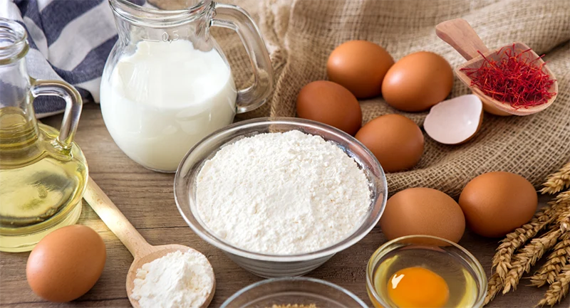 مواد اولیه لازم برای کیک صبحانه بدون دردسر - ایرانی فود