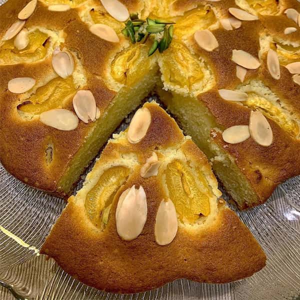 طرز تهیه کیک زردآلو و بادام خانگی - ایرانی فود